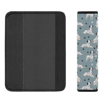 2 Pack Universal Soft and Comfortable Car Seat Straps Shoulder Pads for Kids, All Vehicles, Dalmatian Neck Strap Covers, Neck and Shoulder Support - color: Pattern 1049