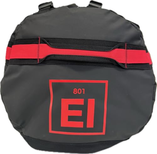 Element Equipment Trailhead Duffel Bag Shoulder Straps Waterproof Black/Red Large - color: Black/Red, size: Large 85 Liters