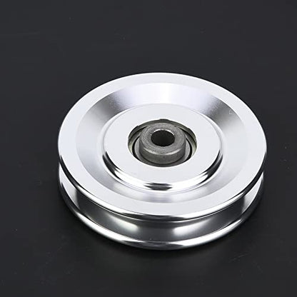 Bearing Pulley Wheel, Aluminium Alloy Fitness Pulley Home Gym Attachments Part Exercise Strength Training Accessory Exercise Machine Attachments for Gym - size: 90mm in diameter