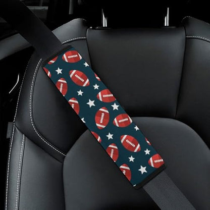 2 Pack Football Seat Belt Cover Universal Fit Seat Belt Cushion for Kids, Stroller Pushchair High Chair, Neck and Shoulder Support - color: Pattern 908