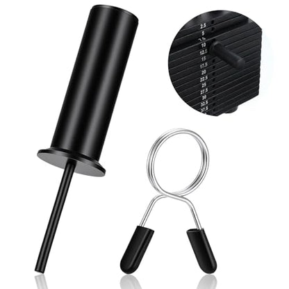 Gym Pin for Weight Stack Machine, Weight Stack Pin with Spring Clip Collar, Weight Stack Extender Pin for Gym Cable Machine, Commercial Gym and Home Gym Fitness Equipment