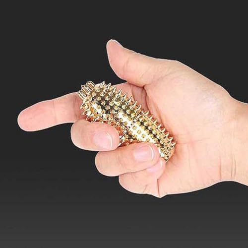 Hand Acupressure Ball with Storage Pouch, Palm Roller for Grip Strength, Finger Exercise, and Stress Relief Massage_Size for 1.18 x 2.75 inches (3x7cm)