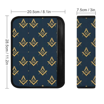 Universal Soft and Comfortable Masonic Free Freemasonry Flags Seat Belt Shoulder Pad for Girls and Boys, Most Cars, 2 Pack Seat Belt Covers Cushion Shock Absorption - color: Pattern 54