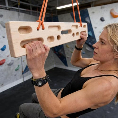 Hangboard Rock Climbing Multi-Grip Heavy Duty | Rock Climbing Pull Up Bar Grip Trainer for Climbers Beginner Men Women Home Gym Indoor Fitness Workout