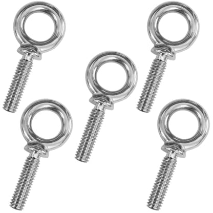 1/4"-20 x 1 UNC Lifting Shoulder Eye Bolts, Marine Grade 316 Stainless Steel Threaded Nut Fastener (Pack of 5) - size: 1/4"-20 x 1", style: Pack of 5 (316 stainless steel)