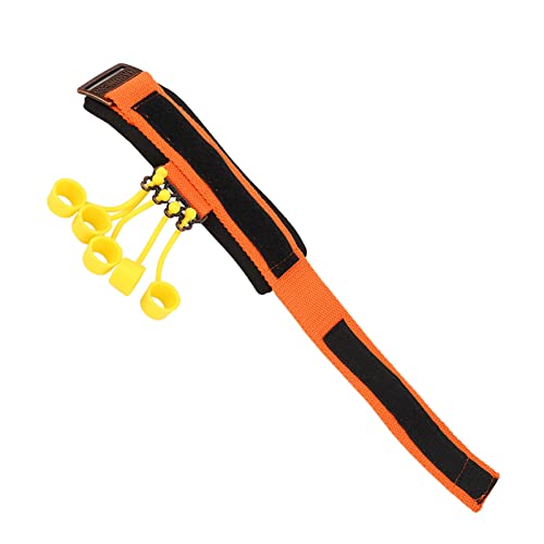 Brrnoo Finger Extension Trainer, Silicone Band Hand Rehabilitation Equipment with Hook and Loop Fasteners Adjuster, for Wrist and Finger Exercise, Hand Muscle Strength Training,