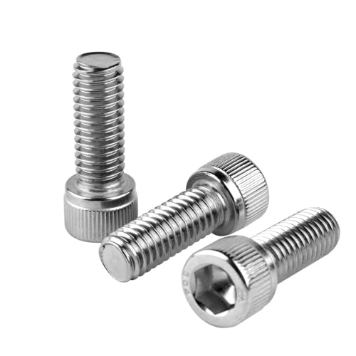 #6-32 x 1 Socket Head Cap Screws Allen Hex Bolts, 304 Stainless Steel 18-8, UNC Fully Machine Thread, 50Pcs Silver - color: Silver, size: #6-32 x 1" (50PCS)