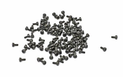 iexcell 100 Pcs M2 x 4mm Thread Pitch 0.4 mm Alloy Steel 12.9 Grade Hex Socket Head Cap Screws Bolts Kit, Black Oxide Finish - size: M2 x 4mm