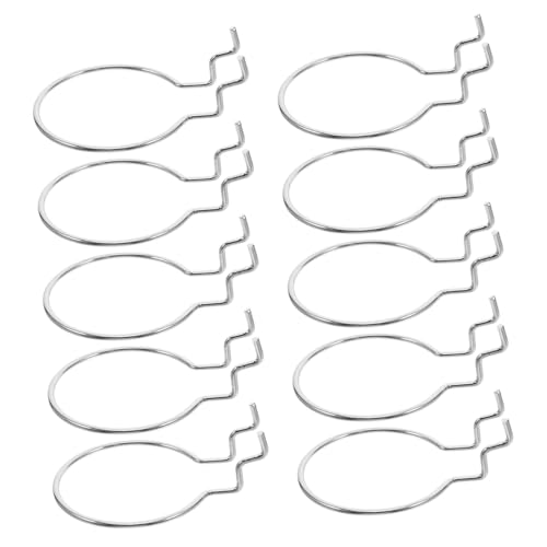 VALICLUD 10pcs Ring Style Pegboard Hooks Garage Craft Storage Hardware Accessories Heavy Duty Tool Hangers for Hanging Board