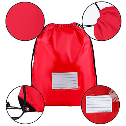 20 Pcs Drawstring Bags,Bulk Draw String Backpack, DIY Gym Sports Cinch Bag Sackpack for Women Men, Red - color: Red