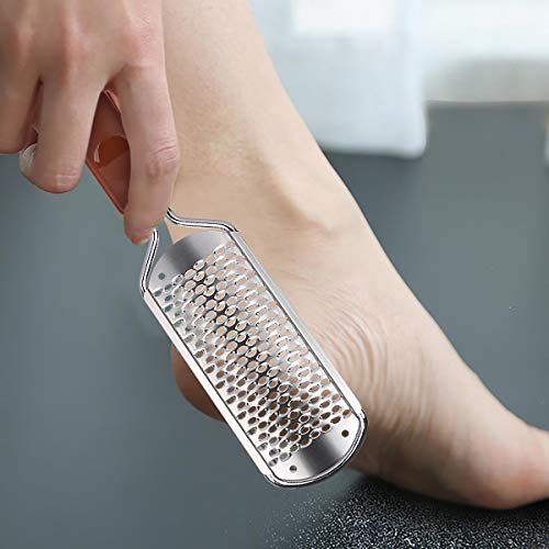 2 Pieces Colossal Foot Rasp Foot Files Callus Remover Foot Scrubber, Stainless Steel Feet Grater Heel File Foot Pedicure Tools for Dry Cracked Heels - color: Foot Rasp X 2