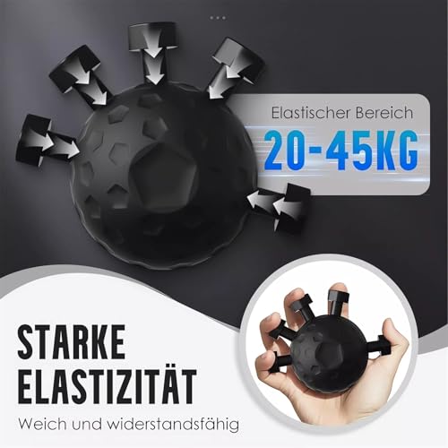 Glitzgrip Arm Builder 2025 New Hand Forearm Ball Strengthener and Finger Grip Exerciser Balls Wrist Strengthening Guitar Finger Gripper Strength Trainer Hand Squeezer Stretcher Extender Workout - color: Pink-1PC