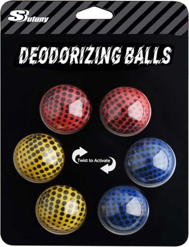 Shoe Deodorizer Balls Sneaker Deodorizers Balls Odor Eliminating for Shoes 6 Packs - color: Fresh Linen