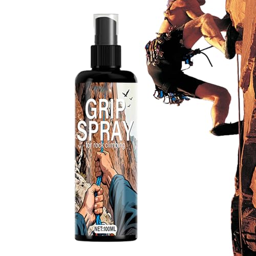 Climbing Firm Grip Spray 100ml Anti-Slip Friction Enhancer | Non-sticky Rock Climbing Adhesive Spray for Basketball Volleyball Wrestling Weightlifting Training Gymnastics