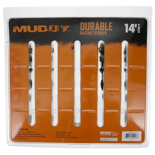 Muddy Durable Ratchet Straps 14' 6PK