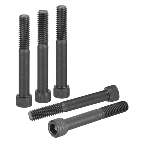 DTGN 5/16"-18x2 Socket Head Cap Screws Bolts - 10Pack - Good for Road Bicycle, Mountain Bike, Auto, Motorcycle - Carbon Steel Hex Head Metric Screws, Black - size: 5/16"-18x2"
