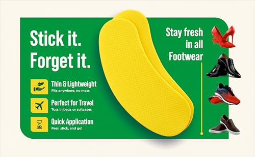Natural Shoe Deodorant Stickers,Odor Remover Patches for Shoes & Slippers, Long-Lasting Fresh Scent, Eliminates Bad Smell, Easy to Use – 40 Count Pack - size: 40 Count (Pack of 1)
