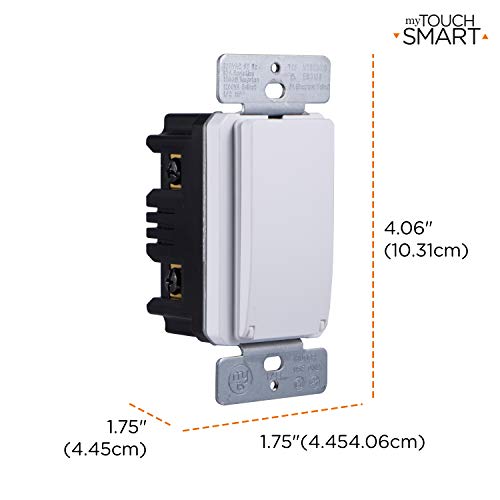 myTouchSmart 33861 LE One in-Wall Digital Timer, Push Door Switch, Backlit LED Screen, 8 Custom On/Off Times, Countdown Mode, Daily/Weekly Set, Off & Countdown (Pack of 3) - size: All-In-One (Pack of 3)