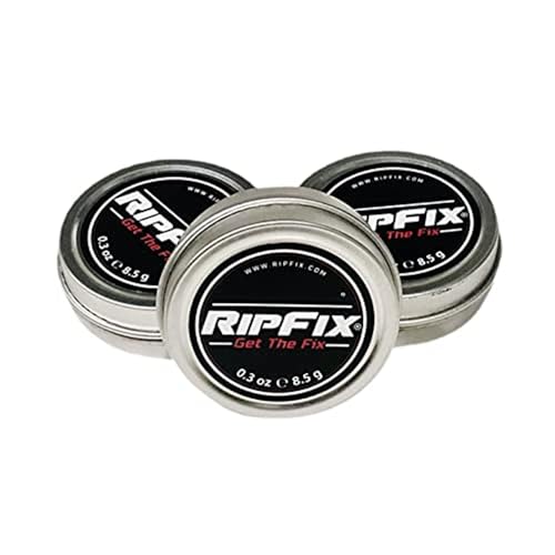 RipFix Hand Repair Balm for Dry Cracked Hands, Hand Salve for Gymnastics and Rock Climbers, Rip Fix Climbing Salve for Men and Women, Premium Gymnast Balm for Hardworking Hands, 3 Travel 0.3 oz Tins - color: Silver 0.3oz - 3 Pack
