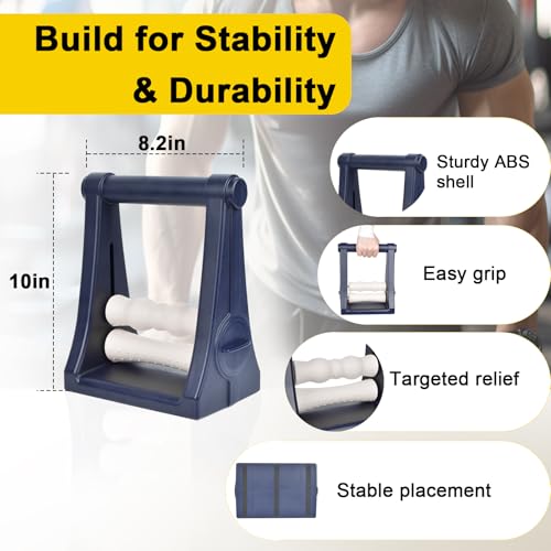 Forearm Massager, Foam Arm& Hand Roller with 3-Level Pressure Options, Ideal Wrist Massager for Carpal Tunnel, Tennis Elbow Relief, Hand Elbow Pain& Muscle Knots