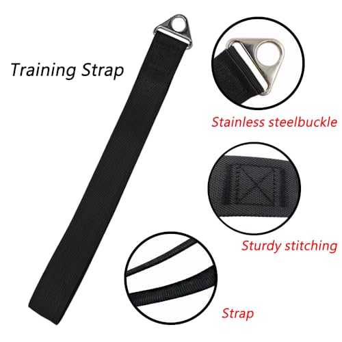 LOOEEL Arm Wrestling Training Strap Belt Hand Grip,used for Hand Grip Arm Finger Forearm Exercises, and Free Weight Home Gym Fitness Equipment.Compatible with 1’’& 2’’ Barbell Plates.