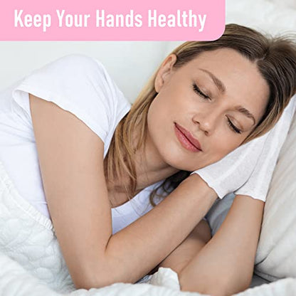 COOLJOB 6 Pairs Cotton Moisturizing Gloves for Dry Hands & Eczema, White XL - color: White, size: XL