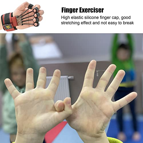 Elastic Silicone Finger Strengthener, 5 Hand Exerciser, Recovery Physical Equipment Workout Extension, Hand Grip Trainer Strength Stretching Rehabilitation - size: 60 lbs 5 finger cots