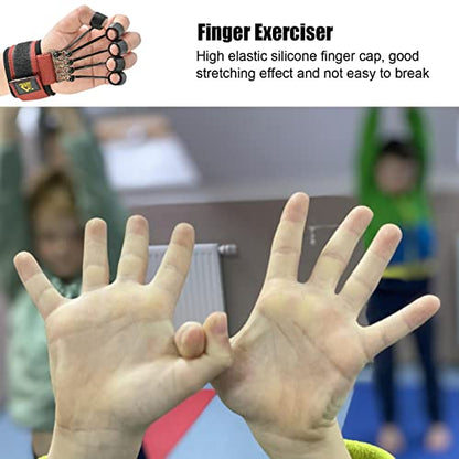 Elastic Silicone Finger Strengthener, 5 Hand Exerciser, Recovery Physical Equipment Workout Extension, Hand Grip Trainer Strength Stretching Rehabilitation - size: 60 lbs 5 finger cots