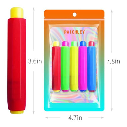 5 Pieces Colorful Plastic Chalk Holders，Blackboard Adjustable Set for Teachers School Office Drawing Board，It protects your hands from direct contact with chalk, 5 Count (Pack of 1)