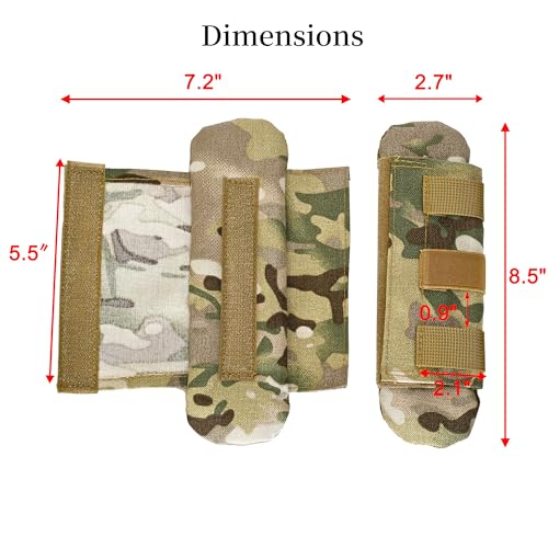 2 Pack Shoulder Strap Pad,Vest Shoulder Strap Pads Backpack Strap Pads Fit 2'' Sling Bags Shoulder Straps - color: Camouflage