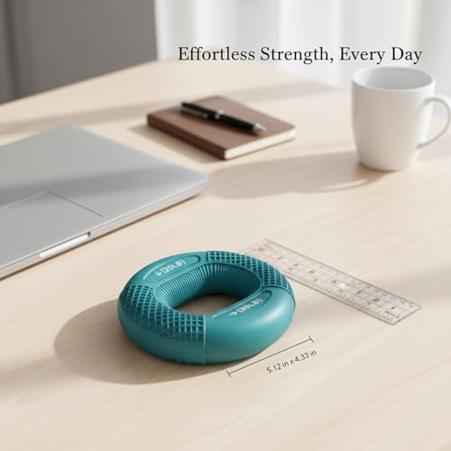 Adjustable Hand Grip Strengthener with TPE Handles for Forearm, Finger & Wrist Training - Portable Fitness Tool - color: Blue