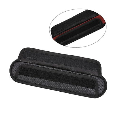 Abaodam Comfortable Guitar Strap Shoulder Pad Removable Cushion for Bass Acoustic Electric Guitars - Design for Weight Distribution Black