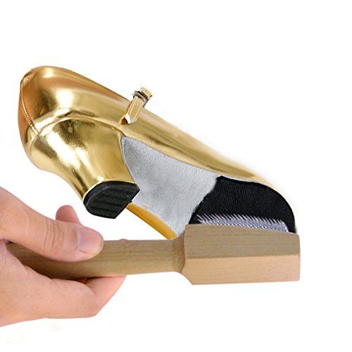 Jmkcoz Dancing Shoes Brush Wooden Suede Sole Shoe Brush Cleaner Cleaning Brush for Modern Latin Dance Shoes Wire Brush