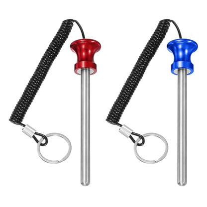 Weight Stack Pin, Weight Gym Pin Strength Training Equipment Replacement with Pull Rope for Commercial Home - color: Blue/Red, size: 0.4 x 4.7 Inch