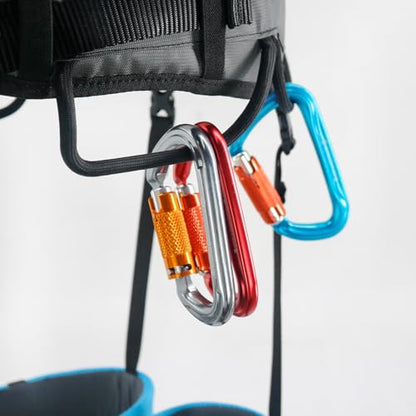 NewDoar Climbing Harness, Mountaineering Rock Climbing Harness, Men Women Tree Ice Climbing Half Body, Safety Belt Rappelling - size: Medium