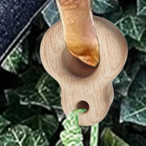 Hangboard Rock Climbing Multi-Depth Grip Pockets Finger Strength | Small Climbing Grip Trainer Board Wood Texture for Home Gym Travel - size: 73mm