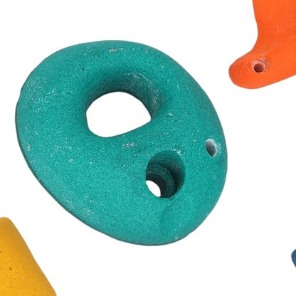 Kids Climbing Holds 5 Pack Colorful Resin Rocks for Indoor Outdoor Playground with Mounting Hardware