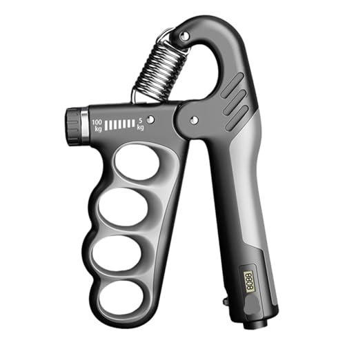 5-100 KG Grip Trainer Finger Motor Grip Strengthener Grip Trainer Non-Sliding Grip - color: Gris