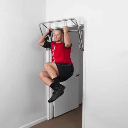 Body-Solid (PUB34) Adjustable Doorway Pull Up Bar, Chin Up Bar for Door Frame Strength Training Pull-Up Bars, Secure Door Mount Exercise Bar, 300 lb Capacity for Home Gym