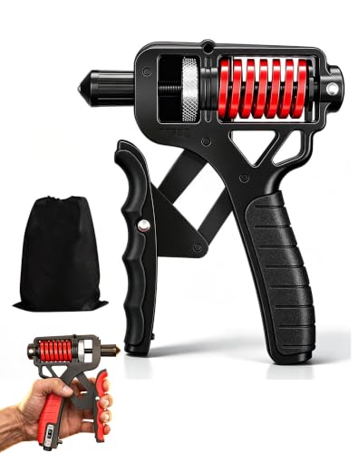 Ergonomic Adjustable H-Grip Hand Trainer | Counting Hand Grip Strengthener for Stress Relief Hand Gripper, Boost Wrist, Forearm & Fingers - color: No counting-A