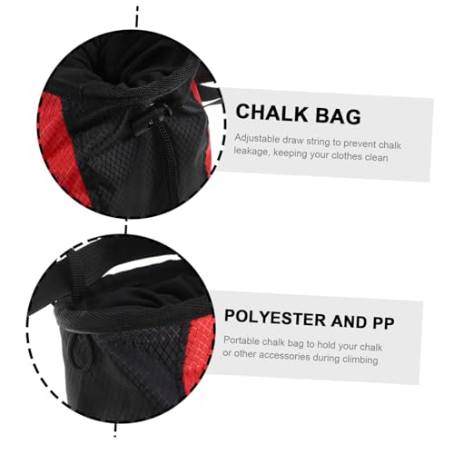 Chalk Bag for Climbing Adjustable Waist Bag Zippered Pockets Sturdy Waterproof Outdoor Chalk Powder Holder for Bouldering and Weightlifting