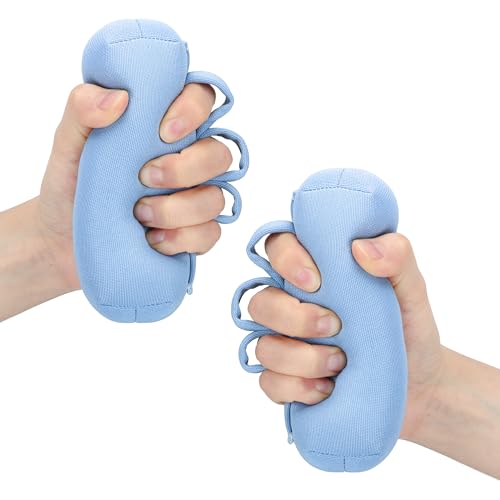 Palm Protector for Hand Contracture with Finger Separators | Hand Contracture Cushion for Stroke,Parkinson,Dementia, Arthritis, Moisture-wicking Polyester, Polystyrene Filling - style: 2 pcs