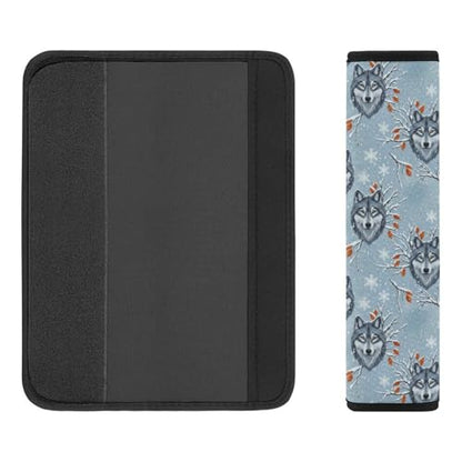 2 Pack Snow Wolves Lovers Car Seat Belt Pad Soft Padded Seat Belt Cushion for Child, Stroller Pushchair High Chair, Shock Absorption - color: Pattern 94
