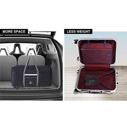 REDCAMP 125L Foldable Extra Large Duffle Bag, Lightweight Travel Duffel Bag with Adjustable Strap for Men Women, Black 125L - color: B-Black, size: 125L/36.2"(L)X12.2"(W)X17.3"(H)