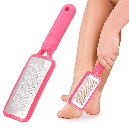 Colossal Foot File Foot Scrubber Pedicure Tools Professional Foot Rasp Grater Callus Remover Heal Scrapper for Cracked Skin - color: Pink