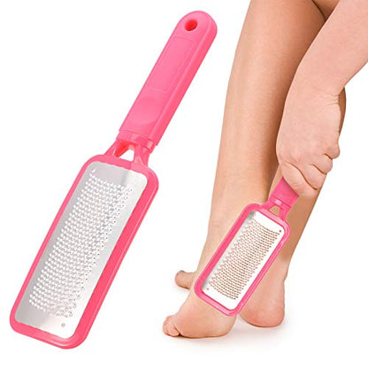 Colossal Foot File Foot Scrubber Pedicure Tools Professional Foot Rasp Grater Callus Remover Heal Scrapper for Cracked Skin - color: Pink