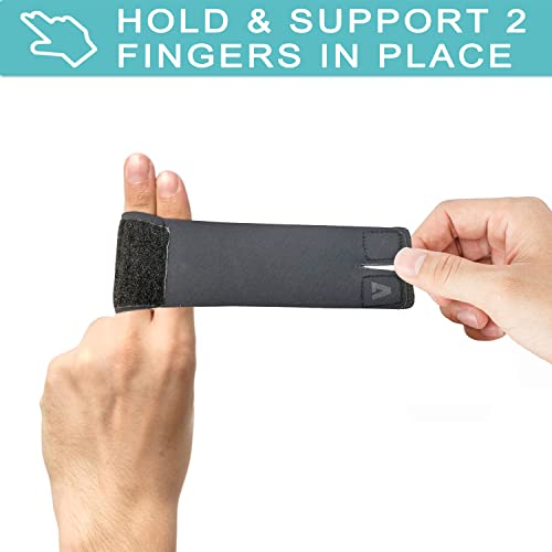 Finger Splint Wraps Reusable Finger Buddy Tape Adjustable Finger Brace Trigger Finger Splints Mallet Finger Support Compression Finger Sleeves for Arthritis Pain Relief, Sport Injury - M - size: Medium, style: Buddy