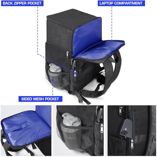 Gatycallaty Sneaker Bag Travel Shoes Duffel Bag Carry On Adjustable Compartment for Workout Travel Gym (Navy) - color: Navy