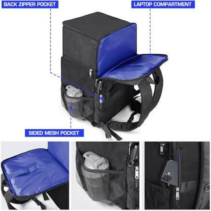 Gatycallaty Sneaker Bag Travel Shoes Duffel Bag Carry On Adjustable Compartment for Workout Travel Gym (Navy) - color: Navy