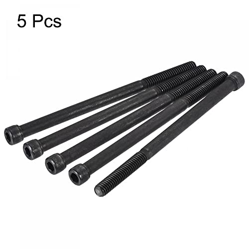 uxcell 5/16-18x5" Hex Socket Head Cap Screw Bolts 12.9 Grade Alloy Steel 5pcs - size: 5 Inch